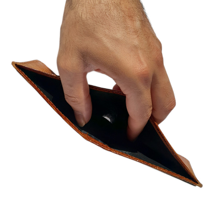 کیف پول مردانه مدل چرم طبیعی گاوی طرح دار کرایه در مقصد