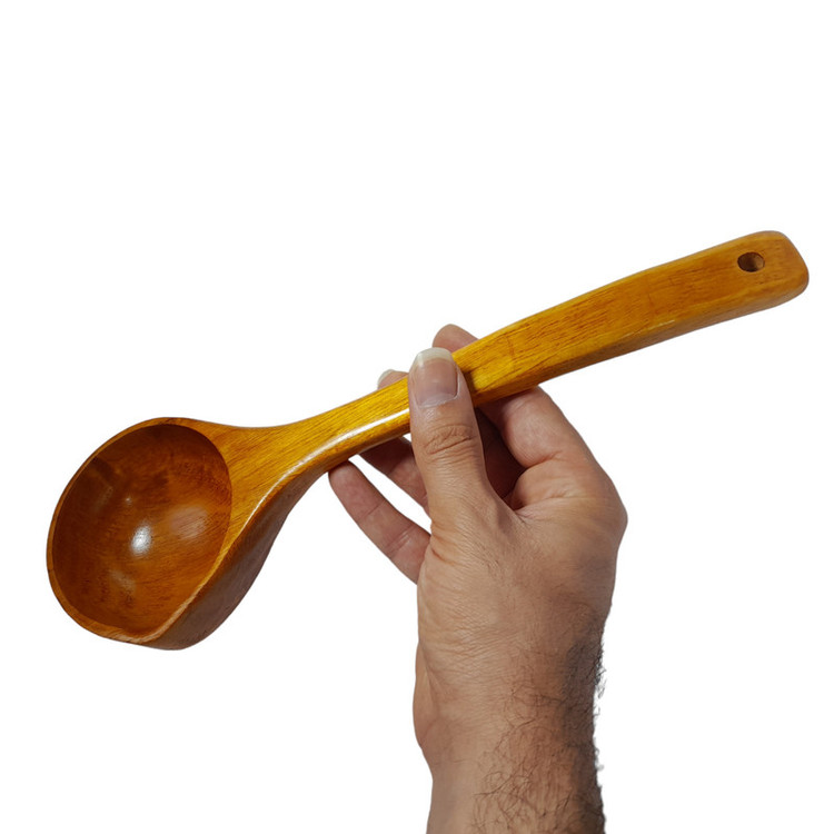 ملاقه مدل چوبی گود