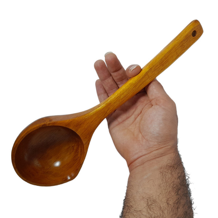 ملاقه مدل چوبی گود