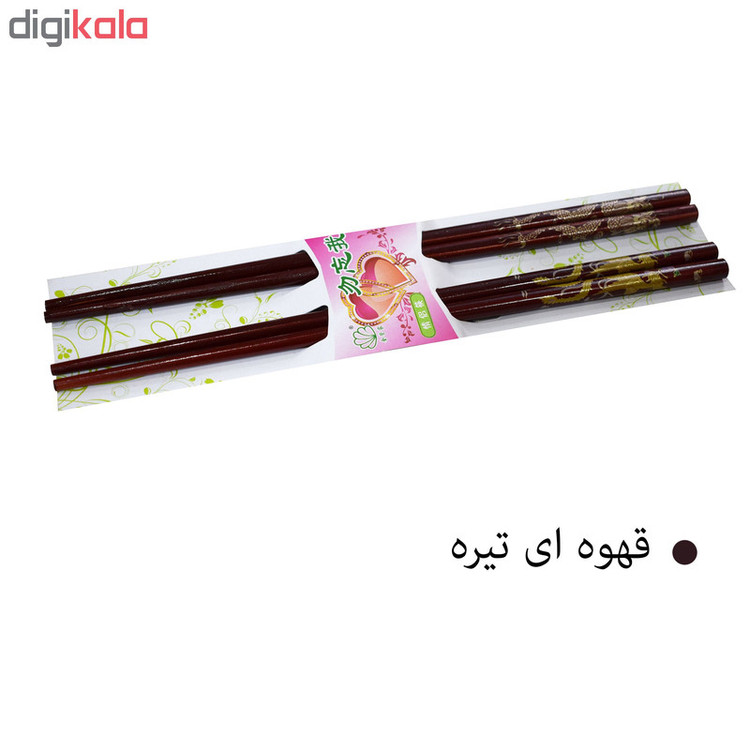 چوب غذاخوری چاپستیک مدل 001 بسته 4 عددی