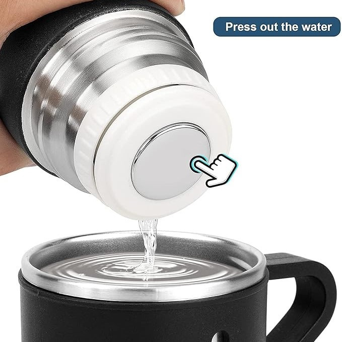 فلاسک مدل استیل 304 گنجایش 0.5 لیتر به همراه لیوان سفری بسته 3 عددی