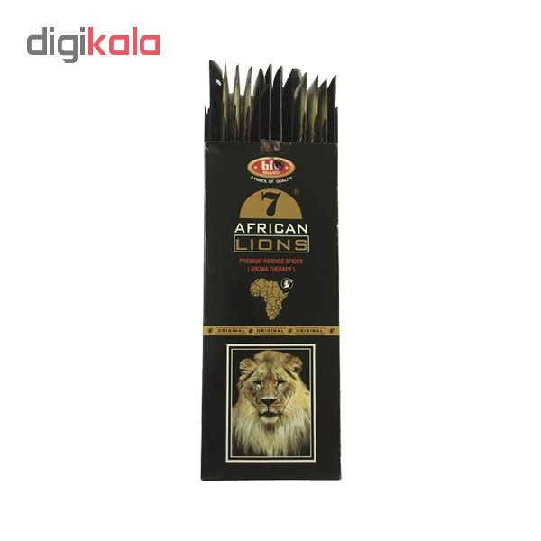 عود بیک مدل African Lions کد 555- 12 بسته 20 عددی تک فروشی به قیمت عمده - کرایه در مقصد