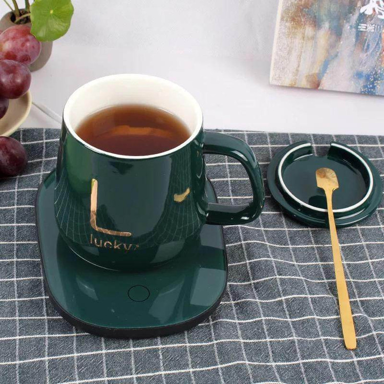 ماگ حرارتی لاکی مدل Temperature Plus به همراه صفحه گرمکن برقی