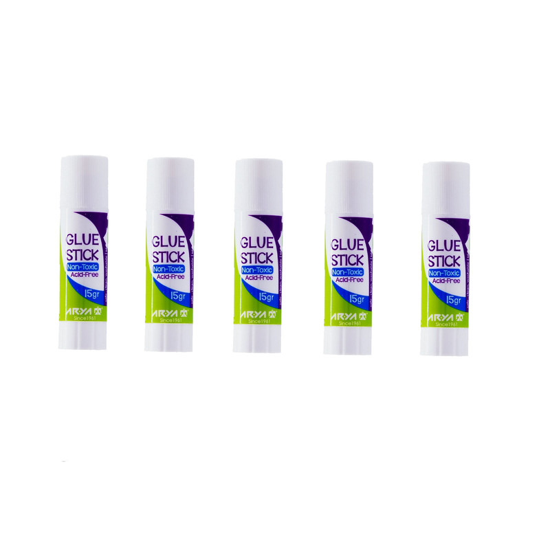 چسب ماتیکی آریا مدل 15gr بسته 5 عددی