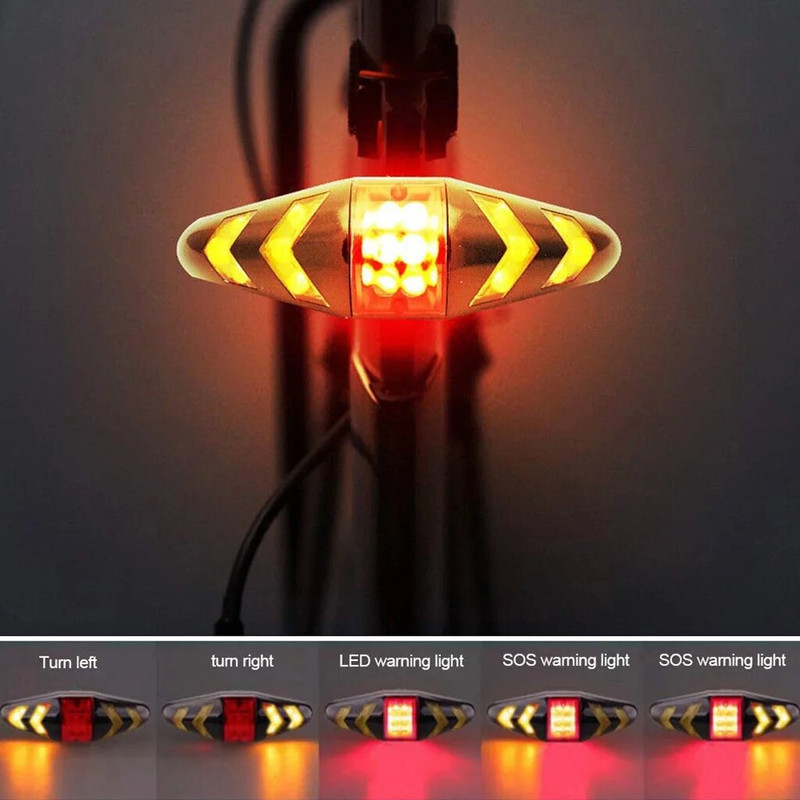 چراغ خطر دوچرخه مدل راهنما دار بیسیم کد LY-0378
