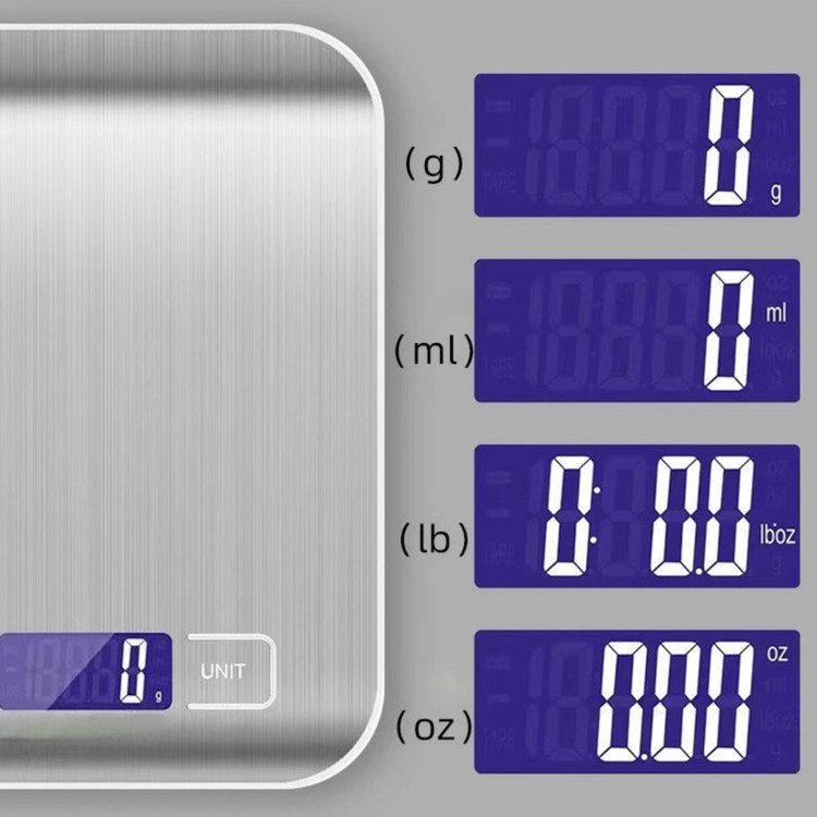 ترازوی آشپزخانه مدل 10KG-1G Stainless Steel