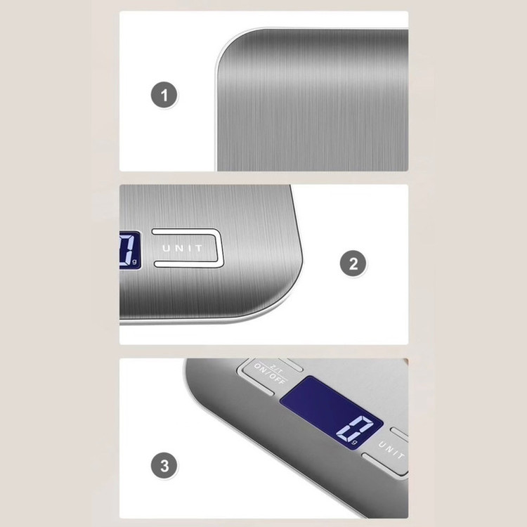ترازوی آشپزخانه مدل 10KG-1G Stainless Steel