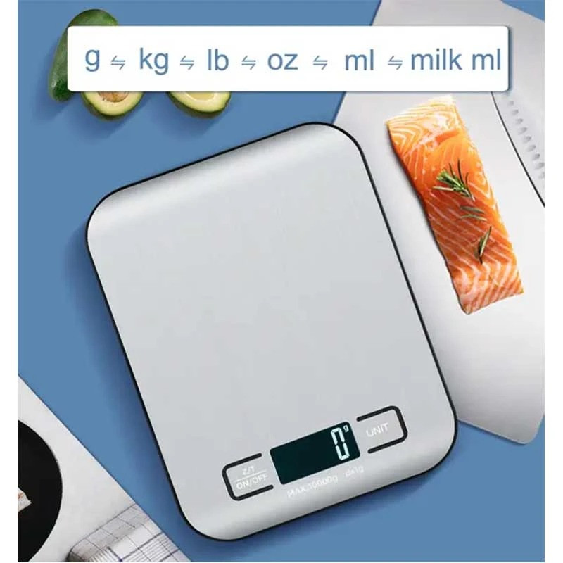 ترازوی آشپزخانه مدل 10KG-1G Stainless Steel